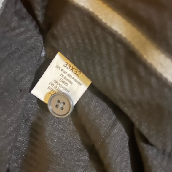 NWT - JB Britches Wool Blend Dress Pants Mens Grey Straight Slacks - Picture 8 of 16